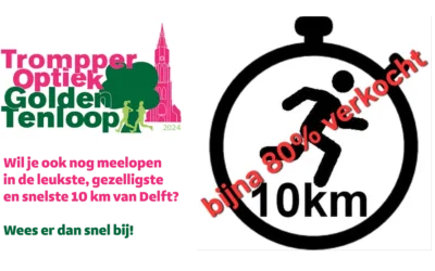 Golden TenLoop 10 km voor 80% verkocht!