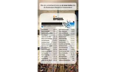 Trots op al onze leden die de Rotterdam Marathon trotseerden!