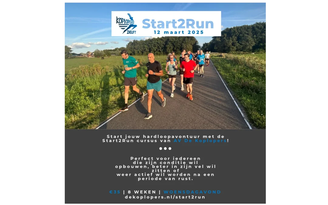 Heb jij je al ingeschreven voor onze Start2Run cursus?