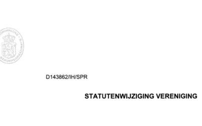 Nieuwe statuten