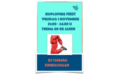 Koplopers Feest op vrijdag 1 November