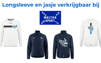 Longsleeve en Jasje verkrijgbaar in onze clublijn.