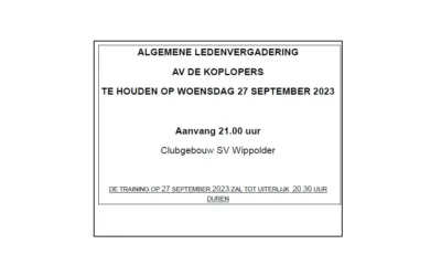 Jaarverslag gepubliceerd. Uitnodiging ALV op 27 september.